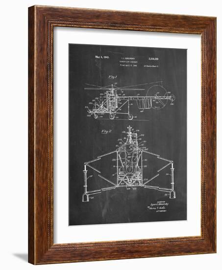 Sikorsky Helicopter Patent-null-Framed Art Print