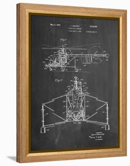 Sikorsky Helicopter Patent-null-Framed Stretched Canvas