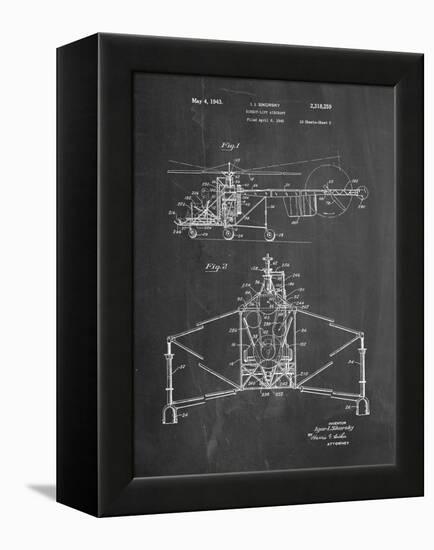 Sikorsky Helicopter Patent-null-Framed Stretched Canvas