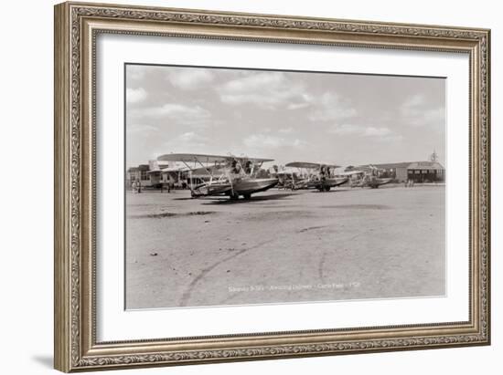 Sikorsky S-38 Awaiting Delivery, Curtis Field, 1928-null-Framed Art Print