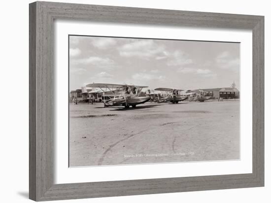 Sikorsky S-38 Awaiting Delivery, Curtis Field, 1928-null-Framed Art Print