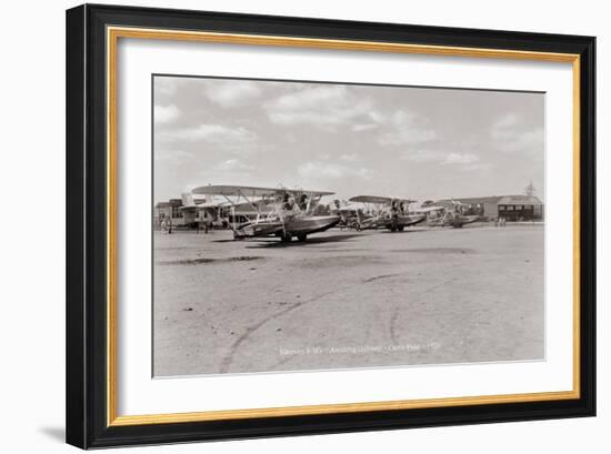 Sikorsky S-38 Awaiting Delivery, Curtis Field, 1928-null-Framed Art Print