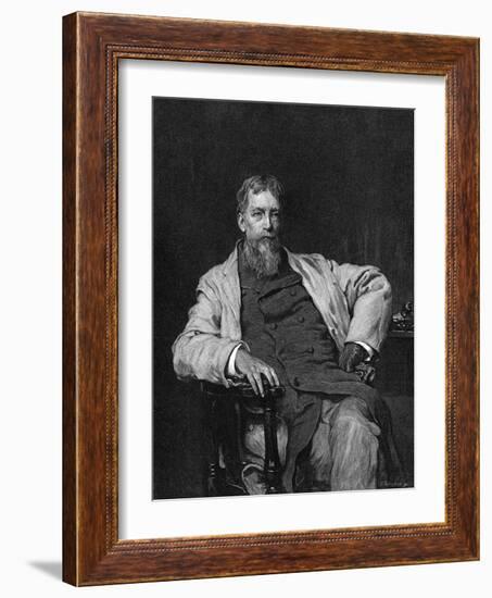 Silas Weir Mitchell-Frank Holl-Framed Art Print