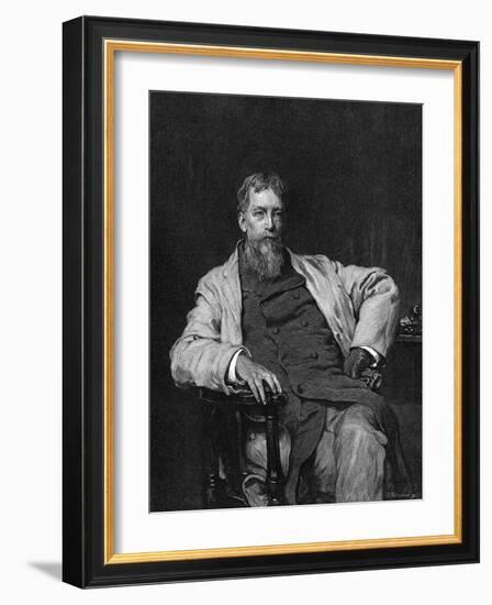 Silas Weir Mitchell-Frank Holl-Framed Art Print