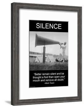 Silence-Wilbur Pierce-Framed Art Print