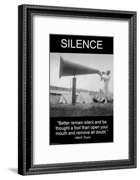 Silence-Wilbur Pierce-Framed Art Print
