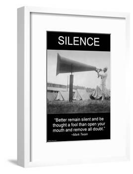 Silence-Wilbur Pierce-Framed Art Print