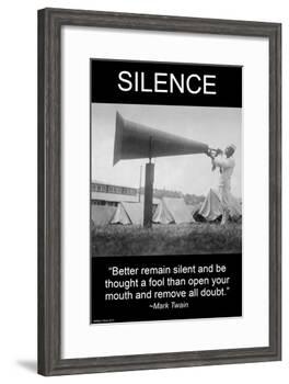 Silence-Wilbur Pierce-Framed Art Print