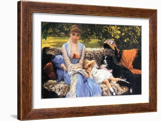 Silence-James Tissot-Framed Art Print