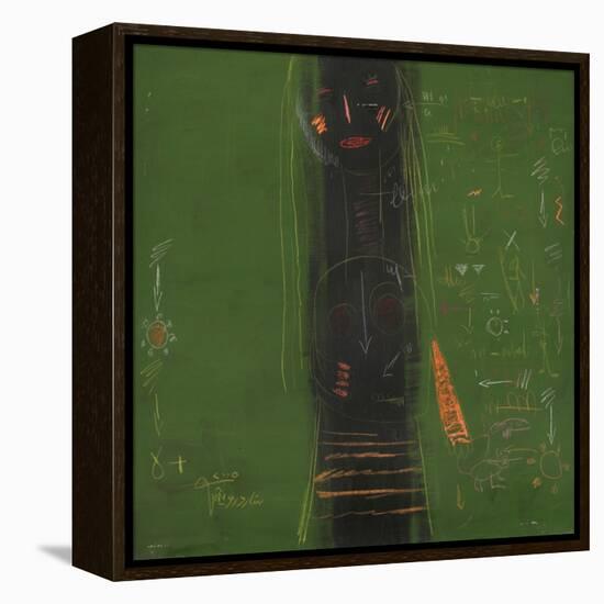 Silence-Sattar Darwich-Framed Stretched Canvas