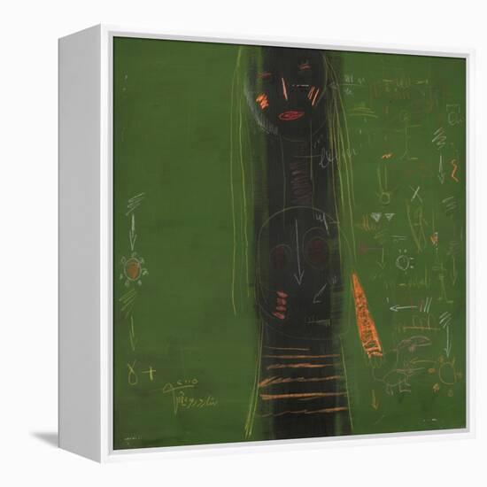 Silence-Sattar Darwich-Framed Stretched Canvas