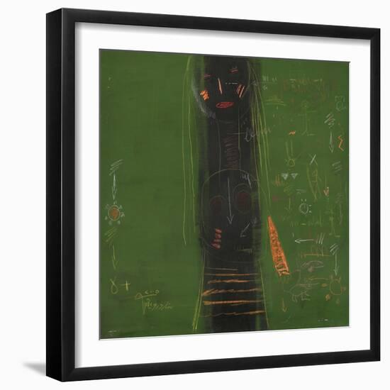 Silence-Sattar Darwich-Framed Art Print