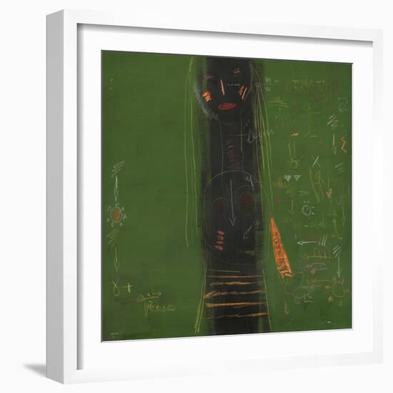 Silence-Sattar Darwich-Framed Art Print