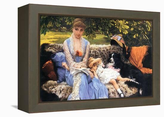 Silence-James Tissot-Framed Stretched Canvas