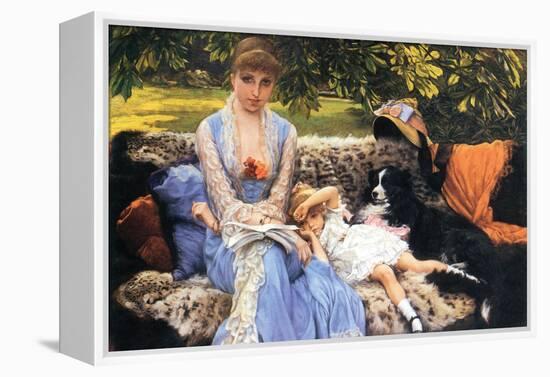 Silence-James Tissot-Framed Stretched Canvas