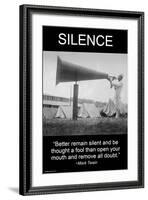 Silence-Wilbur Pierce-Framed Art Print