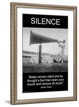 Silence-Wilbur Pierce-Framed Art Print