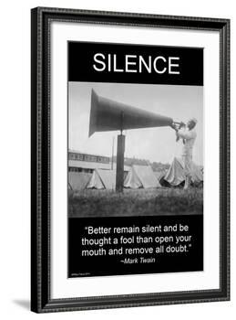 Silence-Wilbur Pierce-Framed Art Print