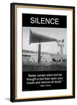 Silence-Wilbur Pierce-Framed Art Print