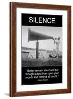 Silence-Wilbur Pierce-Framed Art Print