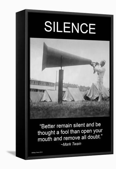 Silence-Wilbur Pierce-Framed Stretched Canvas