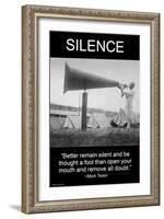 Silence-Wilbur Pierce-Framed Art Print