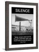Silence-Wilbur Pierce-Framed Art Print