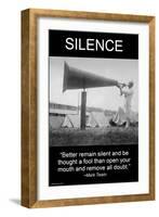 Silence-Wilbur Pierce-Framed Art Print