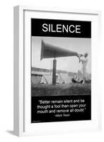 Silence-Wilbur Pierce-Framed Art Print