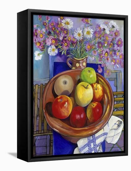 Silent Apples (Pommes Silencieuses)-Isy Ochoa-Framed Premier Image Canvas