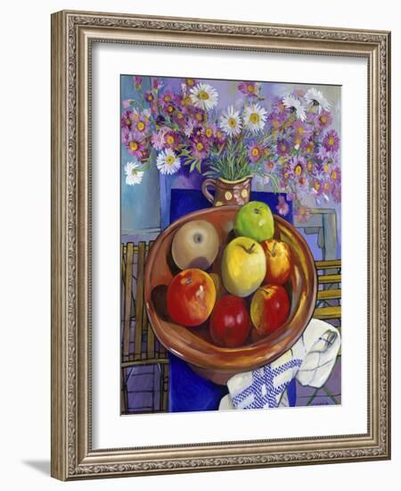 Silent Apples (Pommes Silencieuses)-Isy Ochoa-Framed Giclee Print