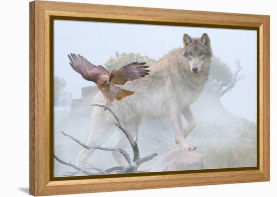 Silent Encounter-Gordon Semmens-Framed Premier Image Canvas