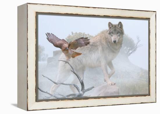 Silent Encounter-Gordon Semmens-Framed Premier Image Canvas