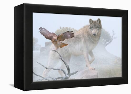 Silent Encounter-Gordon Semmens-Framed Premier Image Canvas