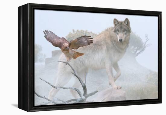 Silent Encounter-Gordon Semmens-Framed Premier Image Canvas