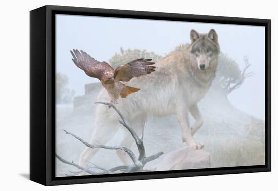 Silent Encounter-Gordon Semmens-Framed Premier Image Canvas