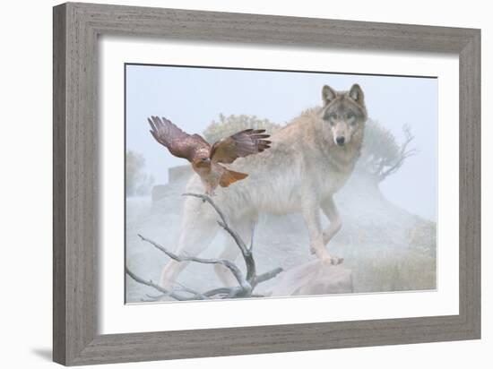 Silent Encounter-Gordon Semmens-Framed Photographic Print