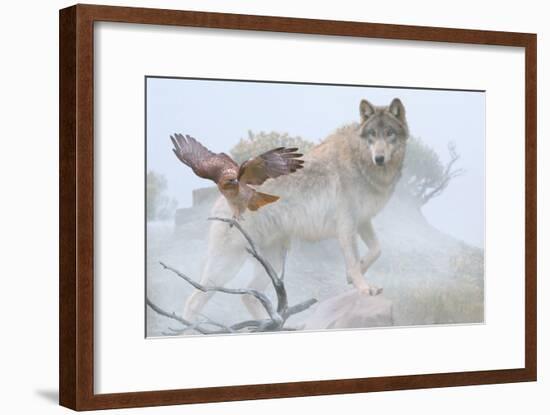 Silent Encounter-Gordon Semmens-Framed Photographic Print