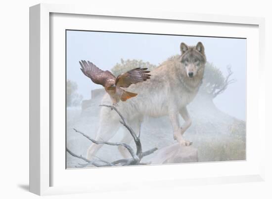 Silent Encounter-Gordon Semmens-Framed Photographic Print