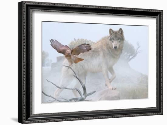 Silent Encounter-Gordon Semmens-Framed Photographic Print