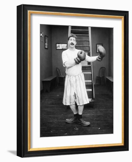 Silent Film Still: Boxing-null-Framed Giclee Print