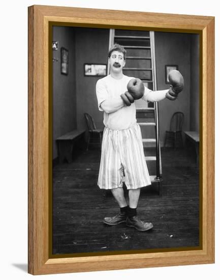 Silent Film Still: Boxing-null-Framed Premier Image Canvas