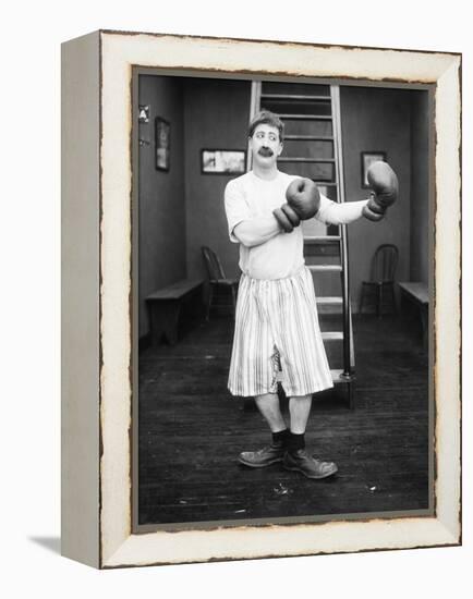 Silent Film Still: Boxing-null-Framed Premier Image Canvas