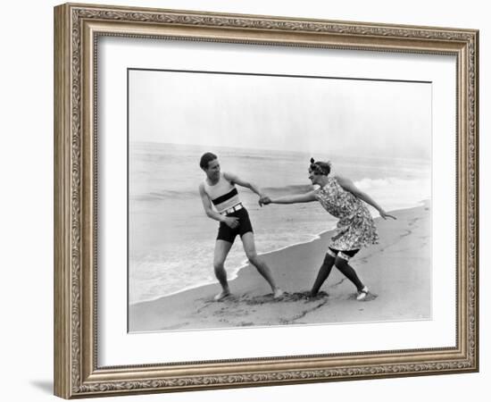 Silent Film Still: Couples-null-Framed Photographic Print