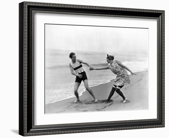 Silent Film Still: Couples-null-Framed Photographic Print