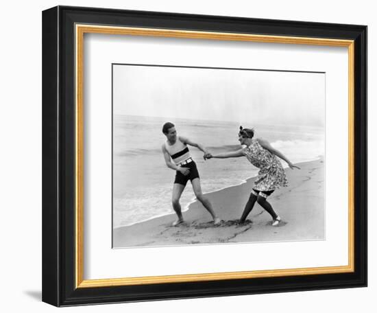 Silent Film Still: Couples-null-Framed Photographic Print