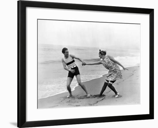 Silent Film Still: Couples-null-Framed Photographic Print