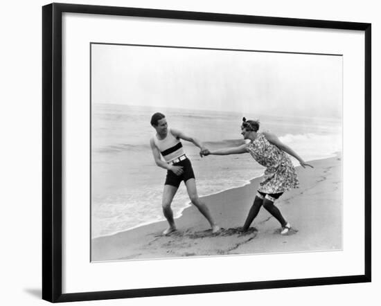 Silent Film Still: Couples-null-Framed Photographic Print