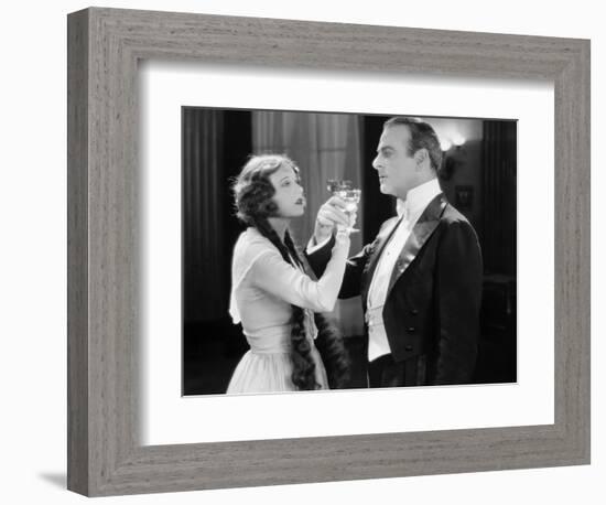 Silent Film Still: Drinking-null-Framed Photographic Print