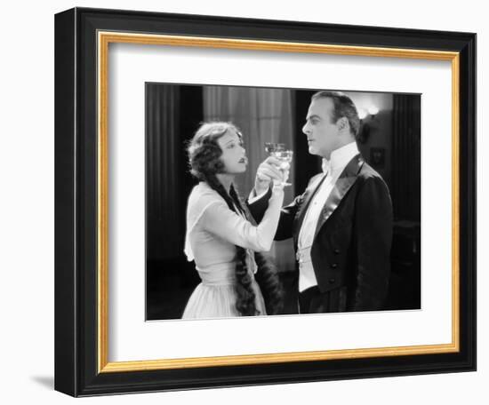 Silent Film Still: Drinking-null-Framed Photographic Print